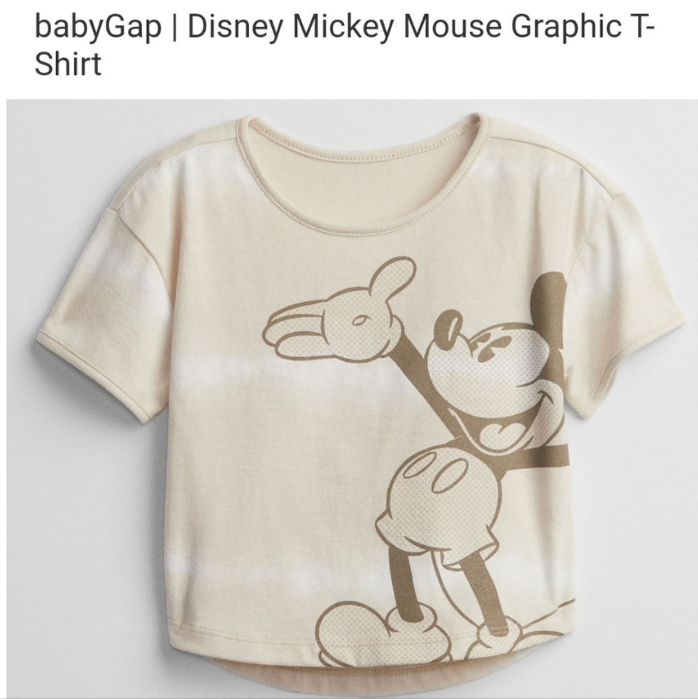 👀50% OFF - NWT‼️ GAP Kids Girls Mickey Mouse Tee